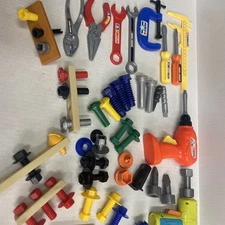 Mixed Lot Of Play Tools, Handy Man Tools Replacement, Pretend Tools Hardware