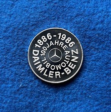 Medaille 1986 Silber 100 Jahre Daimler-Benz 24,7 g 40 mm PP #975