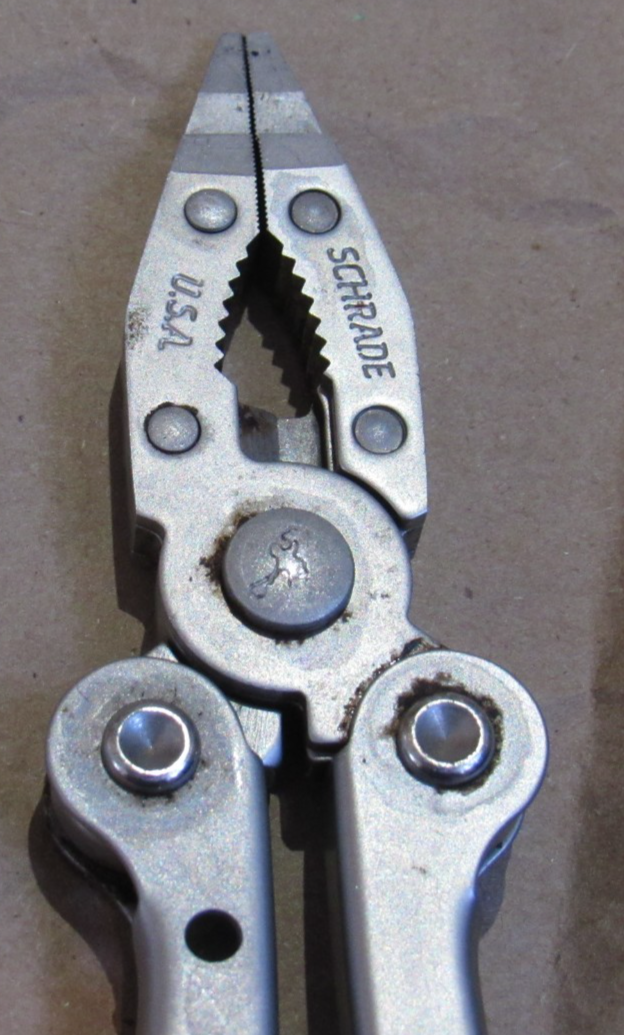 VTG Schrade Tough-Tool Multi-Tool Pliers Knife w/ Leather Sheath