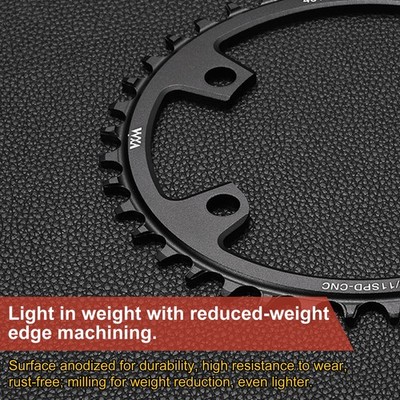 110BCD Bike Chainring 42T 176mm Diameter Round Aluminum Narrow