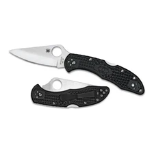 Spyderco Delica 4 7.125 In Stainless Steel Folding Knife FRN Handles