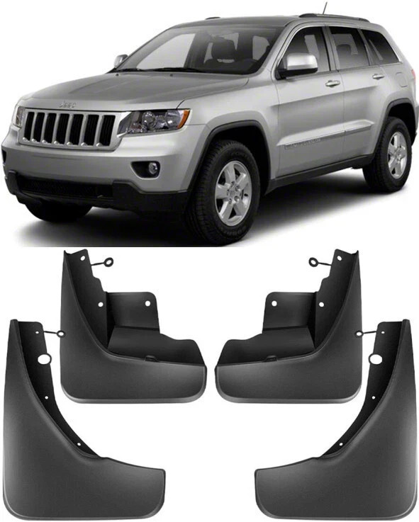 Genuine Front & Rear Splash Guards Mud Flaps For 2011-2021 Jeep Grand Cherokee