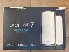 NETGEAR - Orbi 970 Series RBE972S - 10GBE Mesh Wi-Fi 7 System 2-pack - White
