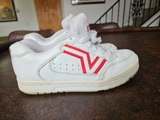 Vintage 2005 Vans Upland Y2K Leather Fat Tongue Chunky Skater Shoes Sneakers 8