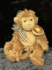 Charlie Bear Bag Buddy Mina Monkey Rare Retired Plush Brand New Tagged