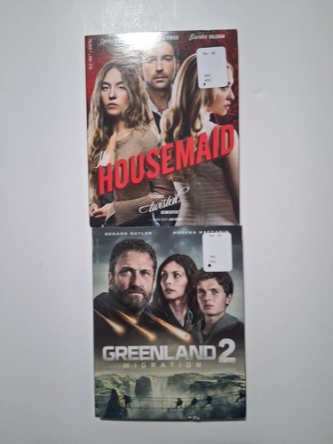 the housemaid + GREENLAND MIGRATION BLU-RAYS W/SLIPCOVERS