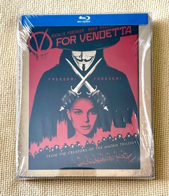 V For Vendetta (2013) - Blu Ray - Blu-Ray - STEELBOOK - Natalie Portman - Sealed