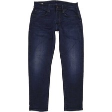 G-Star 3301  Herren Blau Tapered Regular Stretch Jeans W30 L29 (82605)