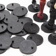 28PCS 6 Inch Action Figure Stand Display Bases with Peg Toy Organizer Holder ...