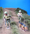 king &country  54mm VN044/50 Vietnam American marines 2 figs+ DOG 2018 MIBoop — photo 2
