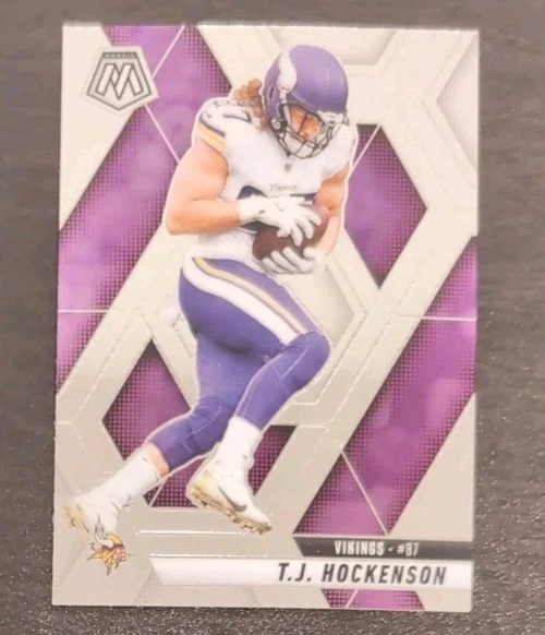 T.J. Hockenson #117 2025 Panini Mosaic Football Base Card Minnesota Vikings - Image 3 of 3