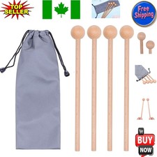 2 Pairs of 8-Inch Beechwood Mallets for Perfect Xylophone  Glockenspiel Play