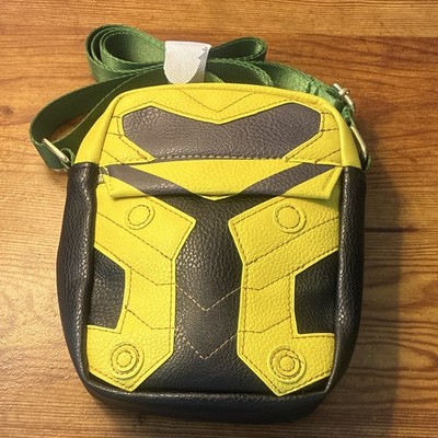 Marvel Avengers Hulk Green Yellow Black Colorblock Small Crossbody Bag Zip