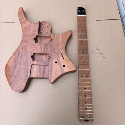 24 Frets Headless Electric Guitar Neck and Mahogany Guitar Body Set