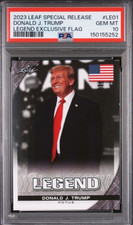 Tarjeta de política exclusiva de Donald Trump Leaf Legend 2023 PSA 10 gemas como nueva EE. UU. MAGA