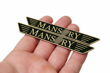Premium G-class Style Metal Emblems Stickers Set Of 2 Badges Fits Mercedes Cars.