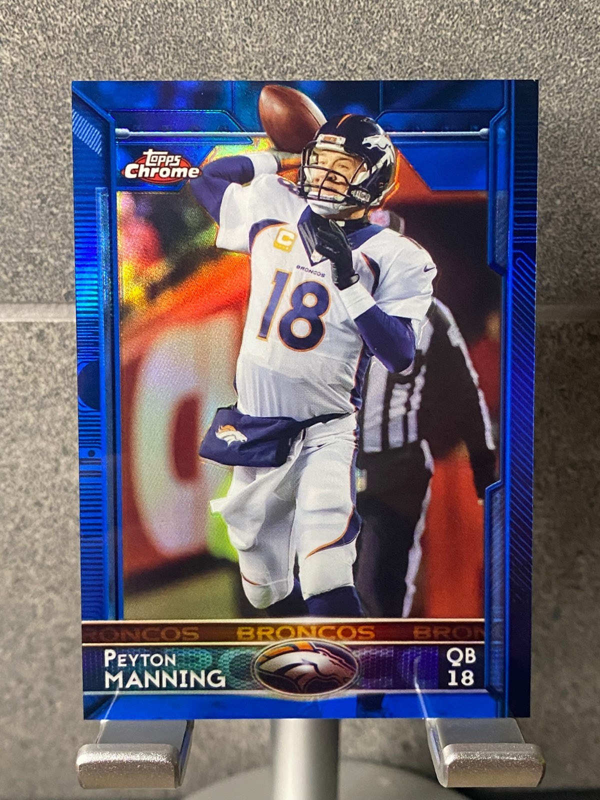 2015 Topps Chrome - Peyton Manning #100 Blue Refractor /199