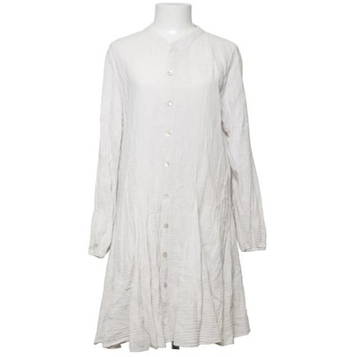 Sassy Classy, Blusenkleid, Größe: L, Beige, Baumwolle, Streifen, Damen #Xeb