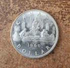 1960 uncirculated Canadian 80% silver dollar