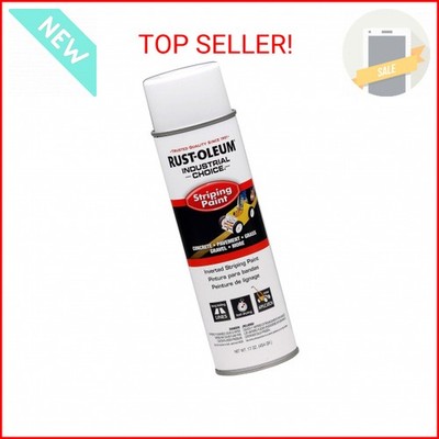 RUST-OLEUM 1691838 Industrial Choice 18-Ounce White Inverted Striping Paint