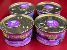LOT OF (4) CALIFORNIA SCENTS SPILLPROOF SANTA BARBARA BERRY SCENT AIR FRESHENER