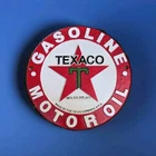 Vintage Texaco Heavy Cast Iron Metal Sign – 8 in Wide