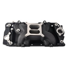 Aluminum Black Dual Plane Intake Manifold Fit For Bbc Big Block Chevy 396-502 V8