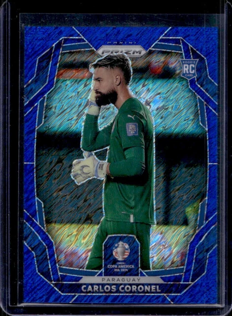 2024 Prizm Copa America Carlos Coronel RC Blue Shimmer Rookie #2/7