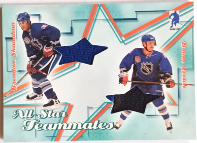 2003-04 BAP Memorabilia All-Star Teammates Jerseys Leetch / Shanahan /30