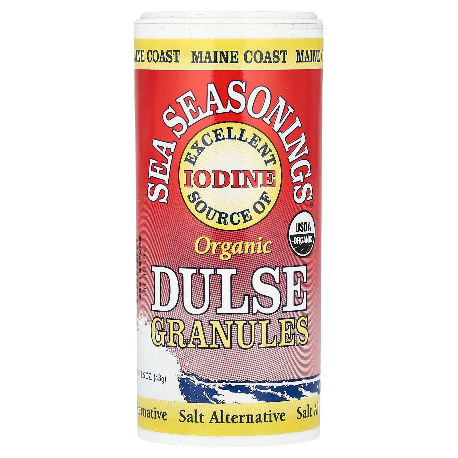 Органические, морские приправы, гранулы Дульсе, 1,5 унции (43 г)