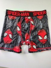 NWOT Marvel Spider-Man Boys Boxer Briefs Underwear Size M 8 Red Black