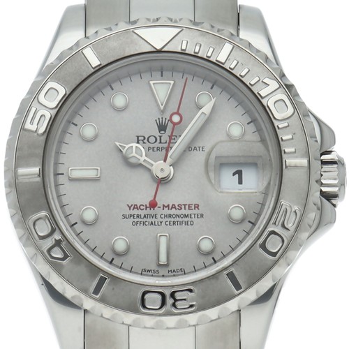 ROLEX Yacht-Master Ladies' Watch Rolesium 169622(K) PT/Stainless Steel Women...