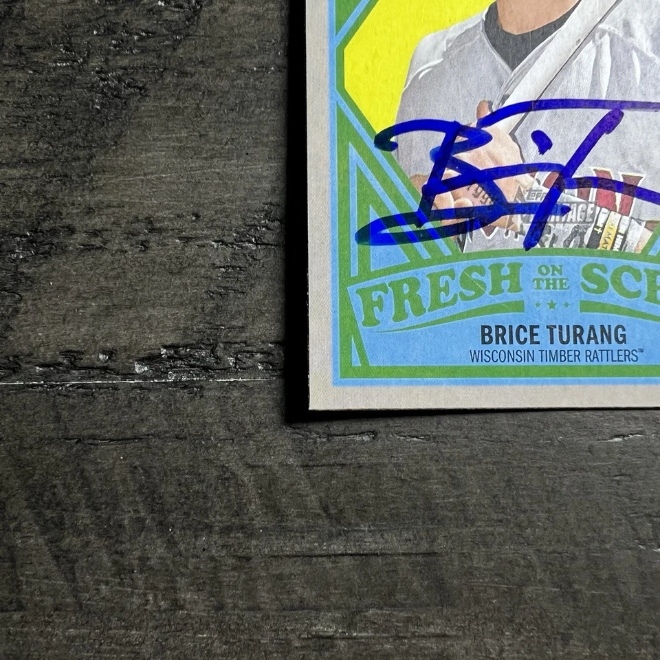 Brice Turang Signed IP Auto 2019 Topps Heritage Minor League Fresh on the Scene - Image 4 of 4