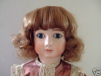 Naturhaarperücke Gr.12 (38 cm) für ALTE PUPPE - PUPPE WIG - gelockt 