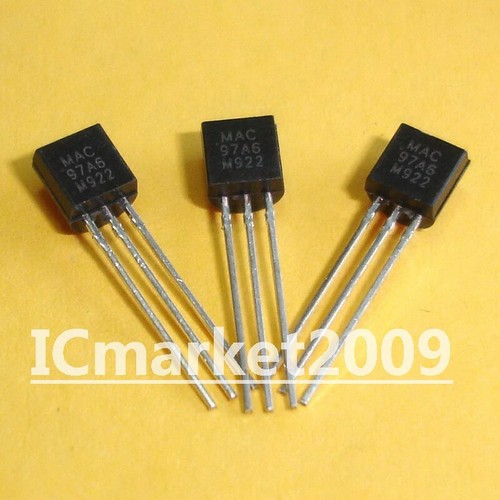 100 PCS MAC97A6 TO-92 MAC 97A6 Logic Level Triac Transistor - Picture 1 of 1
