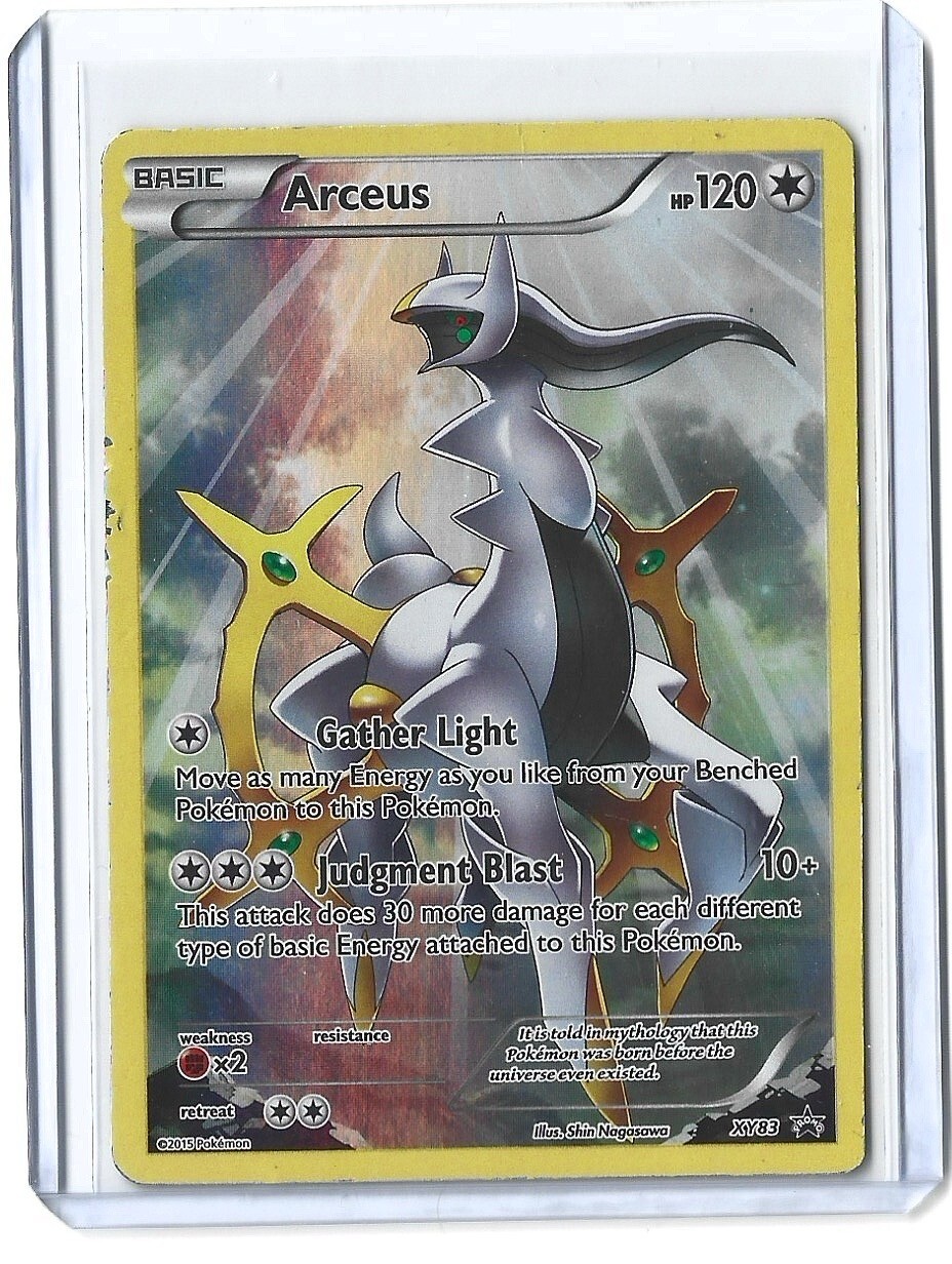 Arceus XY83 XY Black Star Promo Full Art Holo Pokemon Card (HP)