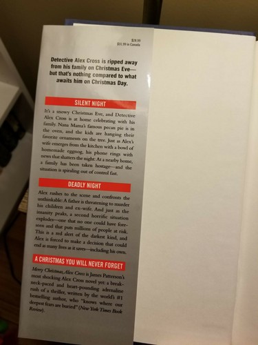 Merry Christmas, Alex Cross by James Patterson 2012 1st Edition 1st Print VGC!! - Imagen 5 de 9