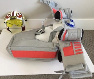 Pottery Barn Kids Star Wars X Wing Costume Size 4 5 6 New Helmet