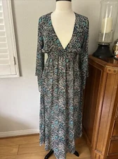 MISA LOS ANGELES CHIFFON MAXI DRESS SIZE SMALL