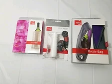 3 Piece Vacu Vin Wine saver Preserver, Active Cooler and Bottle Bag