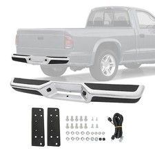 Fit For 1997-2004 Dodge Dakota Rear Step Bumper Assembly Chrome Steel