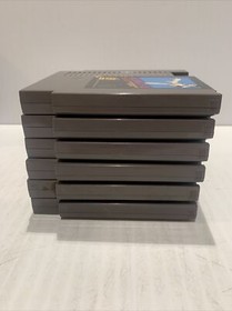 Lot of 6 NES Games Top Gun Jaws Kin Tu Commando Wheel Of Fortune Wizard & Warrio