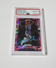 2019 Panini Prizm PINK CRACKED ICE #272 Jordan Poole Signed RC PSA GEM MINT 10