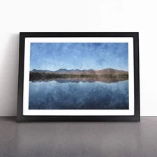 Lake Jerico In New Hampshire Framed Canvas Wall Art Print Poster Picture