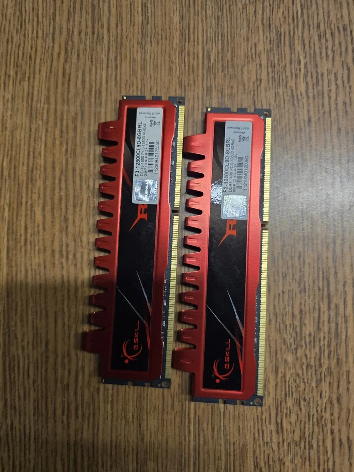 G.SKILL RIPJAWS 8GB 2x4GB DDR3 1066MHZ F3-8500CL7D-8GBRL Desktop 240p GAMING RAM - Image 3 of 3