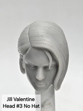 3d Printed  Jill Valentine HEAD #3 6" 1:12 GI Joe Classified/Marvel Legends