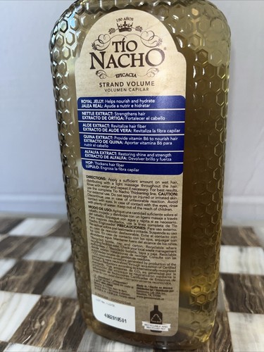 Tio Nacho Shampoo Riempitivo Volume Ispessimento Anti Perdita Capelli 14 Fl Oz - Foto 3 di 3