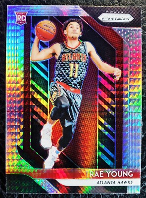 その他 2018 Panini Prizm Trae Young rc Silver 2018-19 PRIZM TRAE YOUNG SILVER HYPER ROOKIE RC CARD #78 ATLANTA