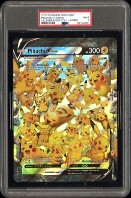 PSA 9 MINT JUMBO 2021 POKEMON SWSH BLACK STAR PROMO PIKACHU V