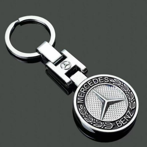 Chrome Metal Keychain w/Key Ring Clip Car Logo Key Chain fit for ...